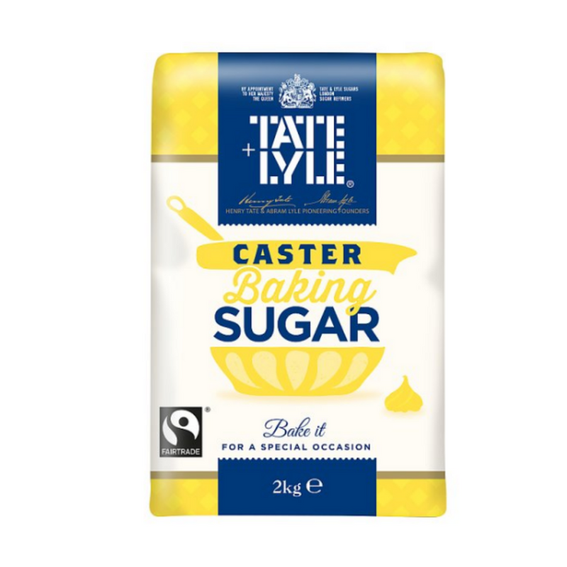 Tate & Lyle Fairtrade Pure Cane Caster Sugar 2kg x 6 cases   - London Grocery