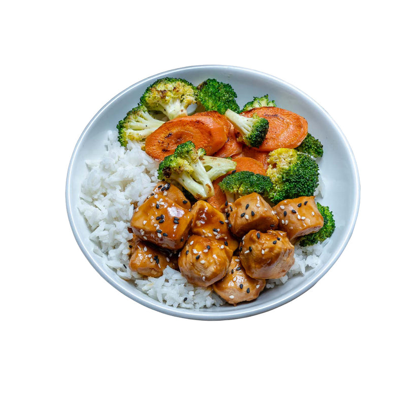 Chicken Teriyaki with Vegetables and White Rice (Halal) | London Grocery
