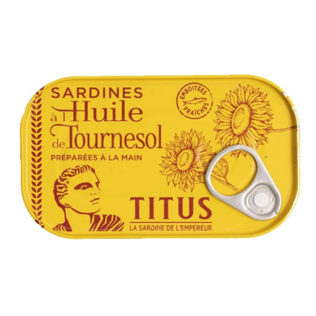 Buy Titus Sardines in Sunflower Oil 48 x 125g London Grocery