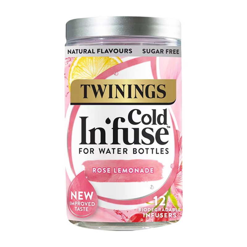 Twinings Cold In'Fuse Rose Lemonade 12 Infusers | London Grocery