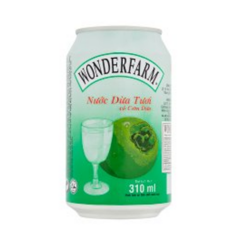Wonderfarm Young Coconut Water 310ml-London Grocery