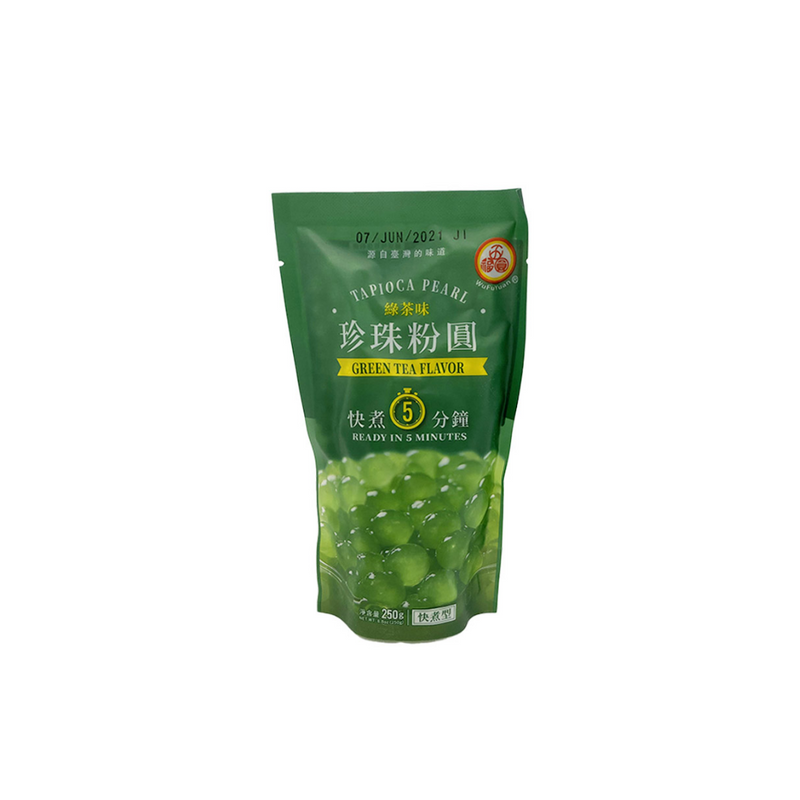 Wufuyuan Tapioca Pearl-Green Tea 250Gr-London Grocery