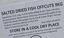Salted Cod Offcuts 9kg Box - London Grocery