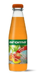 24x Aroma Peach Drink 200ml- Glass | London Grocery