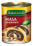 6x Bakalland Masa Makowa 850g | London Grocery