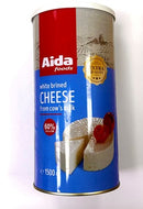 6x Aida White Brined Cheese Combi Cows Milk 60% 800g | London Grocery