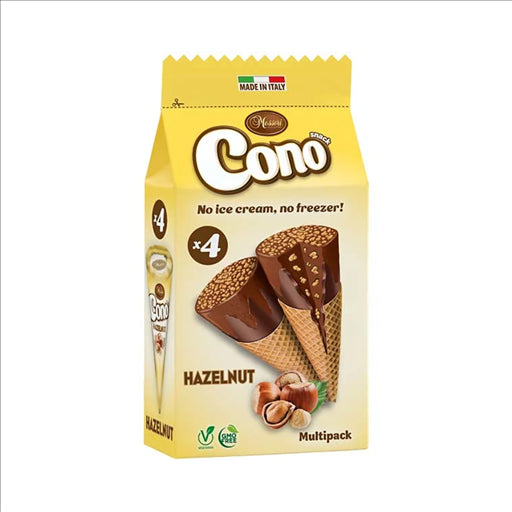 12x Cono Snack Hazelnut 4 Pack - Multipack | London Grocery