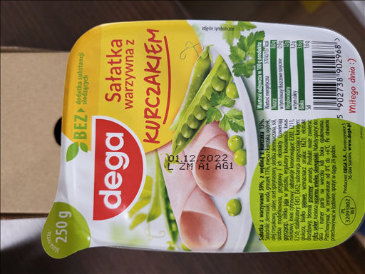 5x Dega Sal. Warzywna Kurczakiem 250gr | London Grocery