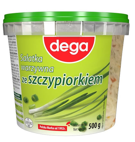 6x Dega Salatka Warzywna Szczypiorkiem 500g | London Grocery