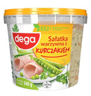 6x Dega Salatka Warzywna Kurczakiem 500g | London Grocery
