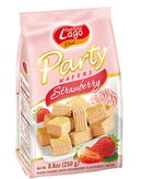 10x Elledi Party Wafers Strawberry 250g | London Grocery