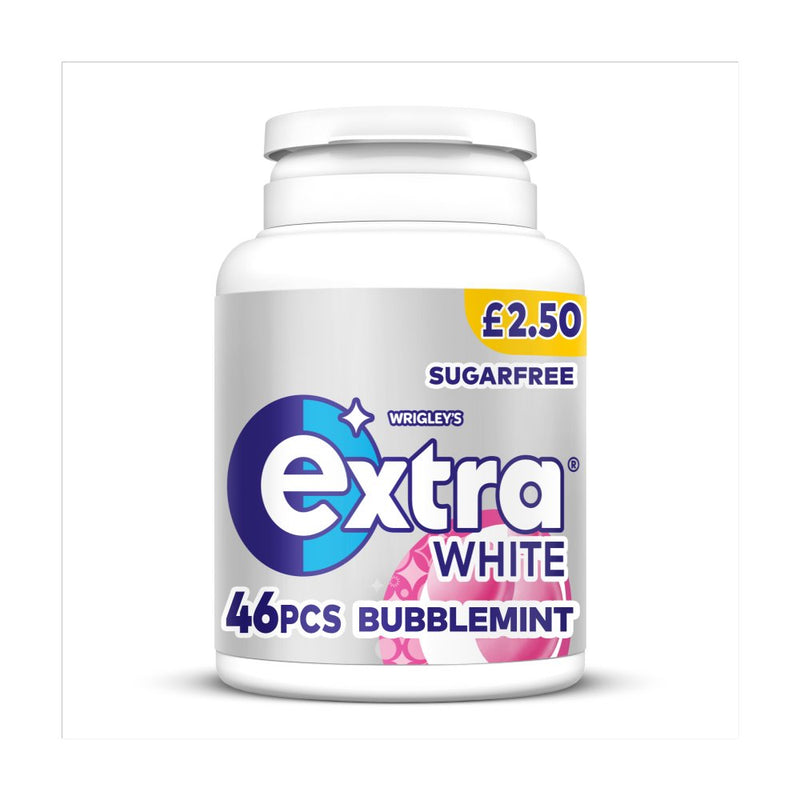 6x Extra White Bubblemint Gum | London Grocery