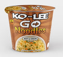 6x Ko-Lee Go-Noodles Beef & Onion (Cup) 65gr | London Grocery