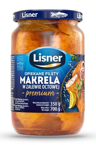 6x Lisner Opiekana Makrela Filety Premium 700gr | London Grocery