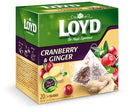 10x Loyd Cranberry & Ginger Tea 40g | London Grocery