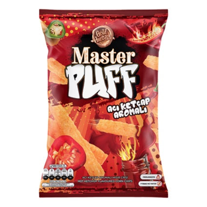 16x Master Puff Aci Ketcap Cesnili Misir Cipsi 90gr | London Grocery