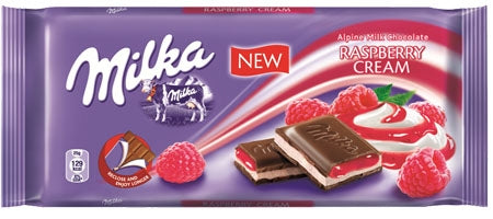 22x Milka Chocolate Raspberry 100g | London Grocery