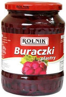 6x Rolnik Buraczki Plastry 720ml (Slices) | London Grocery