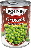 6x Rolnik Groszek Konserwowy Tin 400g | London Grocery