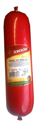 10x Sokolow Doktorska Papryka Sausage 900g | London Grocery