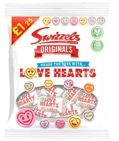 12x Swizzels Love Hearts 125gr | London Grocery