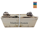 25 Fresh Oysters in Wooden Case with Oyster Seasoning Gift Pack | London Grocery