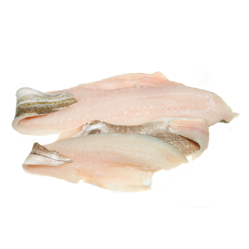 Frozen Skin-On, Boneless Atlantic Cod Fillets 7-8oz (4.54kg) | London Grocery