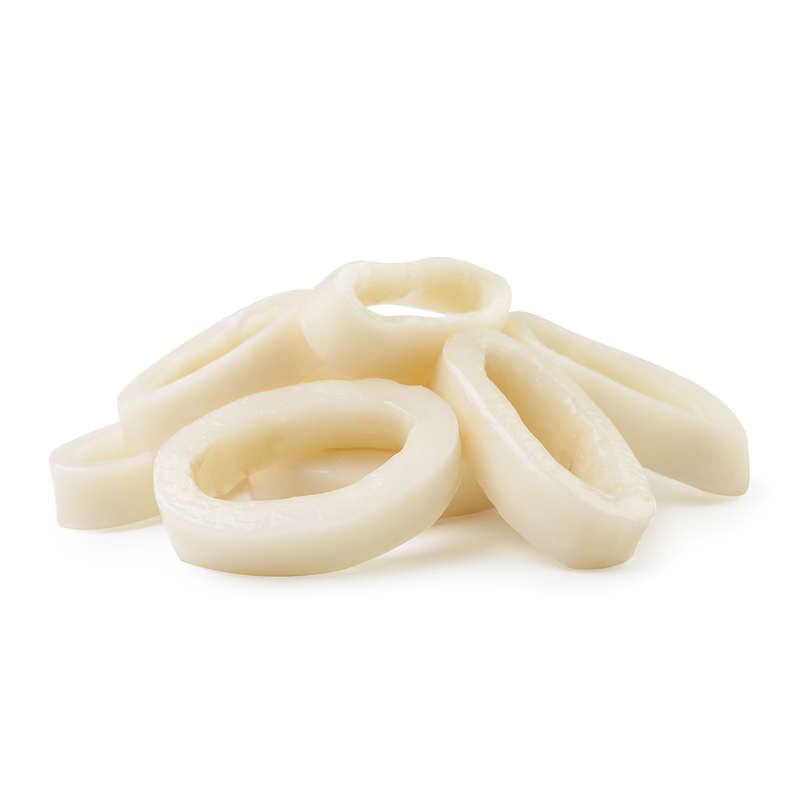 Frozen Raw Squid Rings 3-7cm (1kg x 10 Packs) | London Grocery