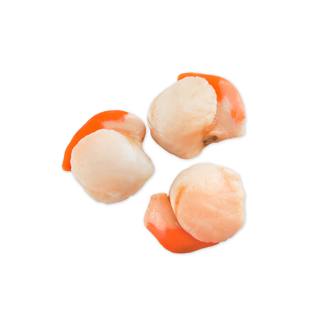 Buy Frozen Raw Roe-On Queen Scallops 1kg x 10 Packs | London Grocery