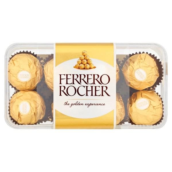Ferrero Rocher Chocolate Pralines Gift Box of Chocolate 16 Pieces (200g) - London Grocery