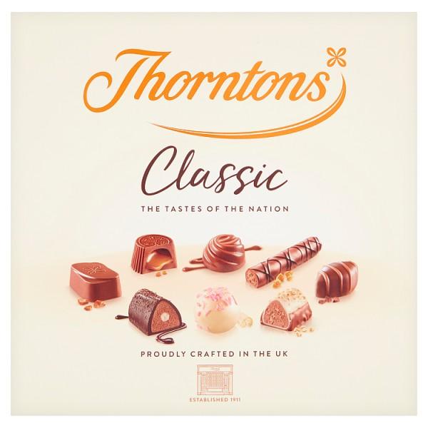 Thorntons Classic Milk, Dark, White Chocolates 262g - London Grocery