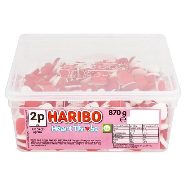 HARIBO Heart Throbs 300 Pieces 870g - London Grocery