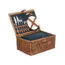 2 Person Blue Tweed Hamper | London Grocery