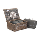 2 Person Grey Tweed Hamper | London Grocery