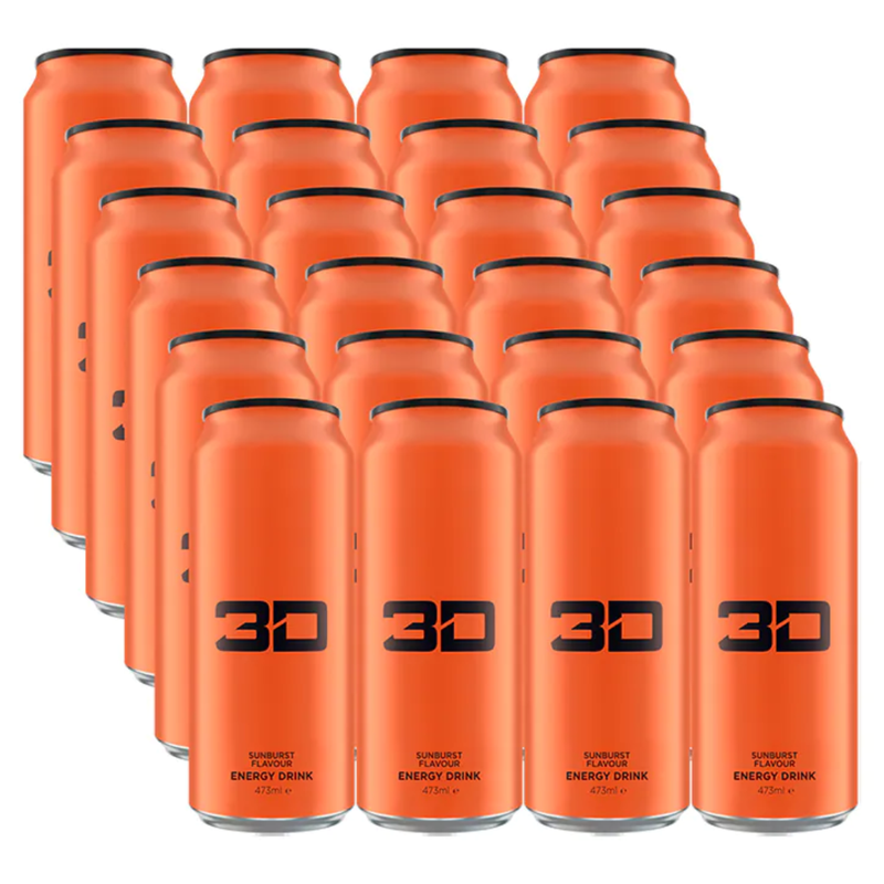 3D Energy Orange Sunburst Box 24 x 473ml | London Grocery