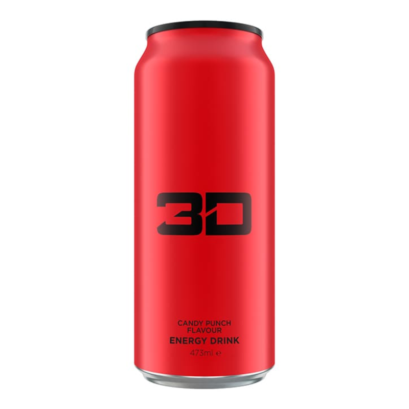 3D Energy Red Candy Punch 473ml | London Grocery