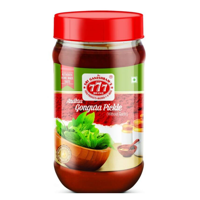 777 Andhra Gongura Pickle 300gr-London Grocery
