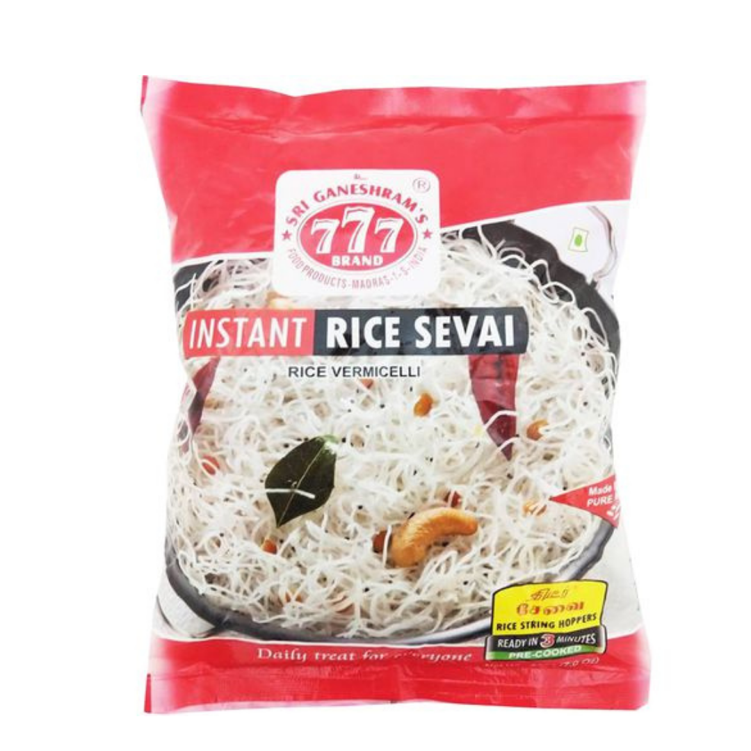 777 Rnr Rice 777 Instant Rice Sevai (Rice Noodles) 200gr x 6 Pack