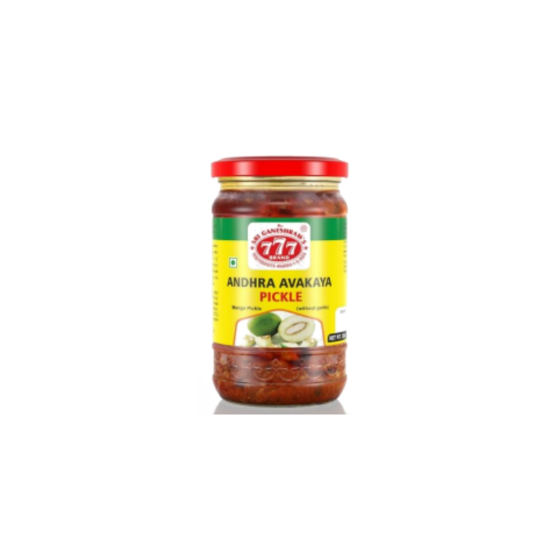 777 Andhra Avakaya Mango Pickle 300g-London Grocery
