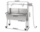 Heavy Duty BBQ Grill Rotisserie with 60kg Motor - London Grocery