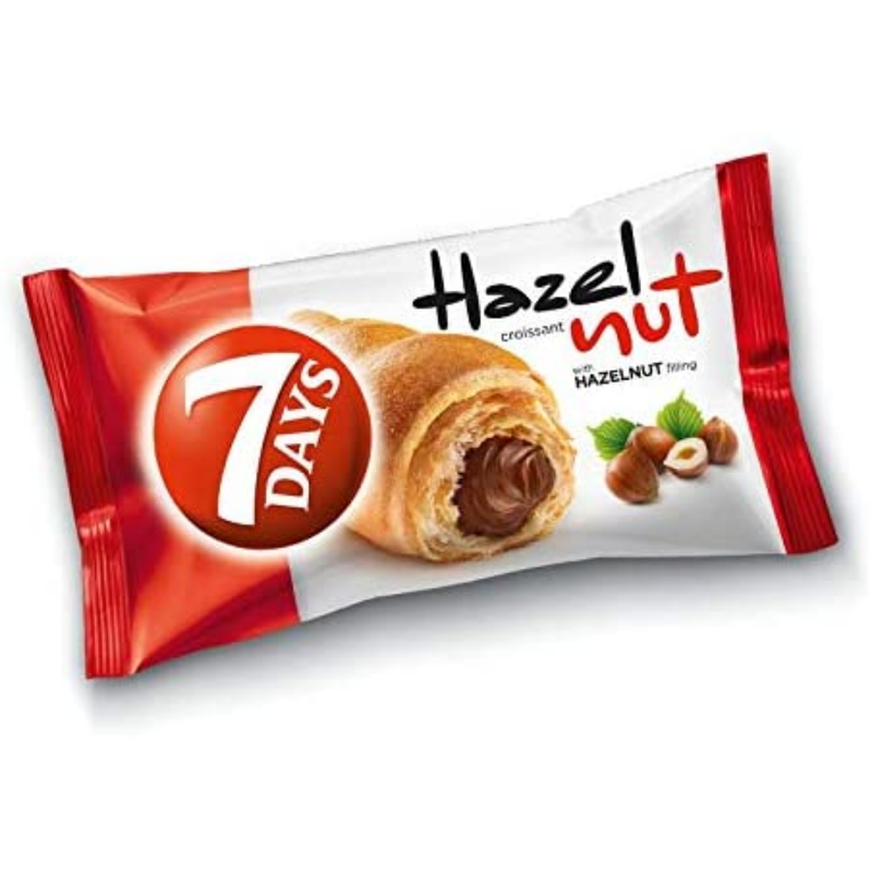 7 Days Croissant with Hazelnut Filling 60gr-London Grocery