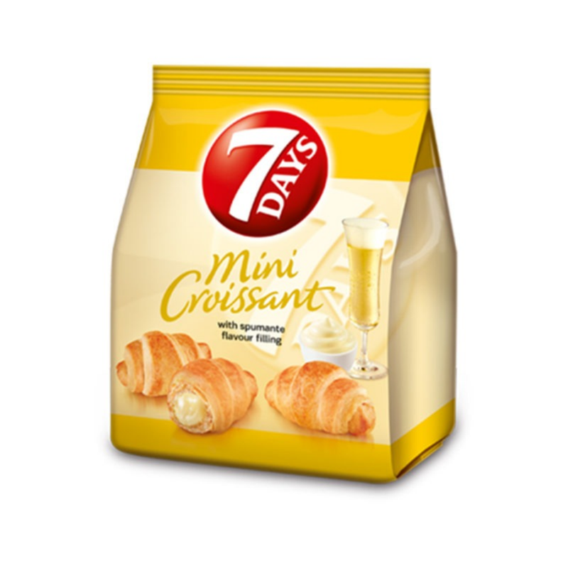 7 Days Mini Crossaints with Spumante Cream Filling 185gr-London Grocery