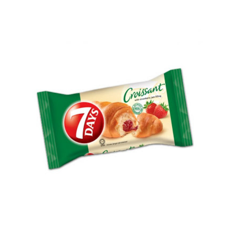 7 Days Croissant with Strawberry Jam Filling 60gr-London Grocery