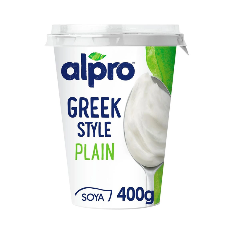 Alpro Greek Style Plain Yogurt Alternative 400gr-London Grocery