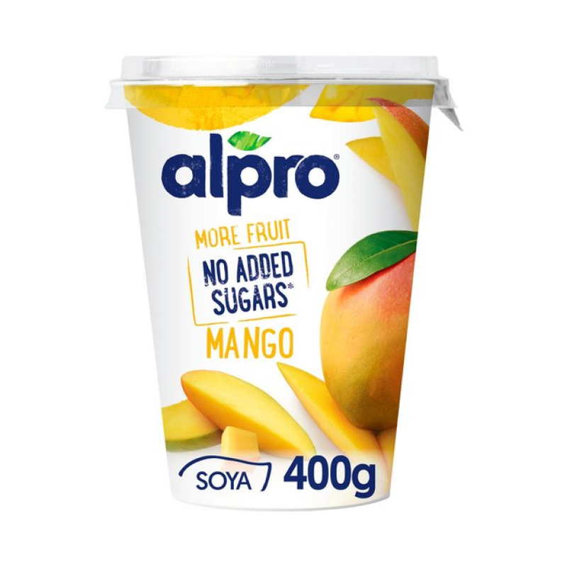 Alpro No Added Sugar Mango Yogurt Alternative 400gr-London Grocery