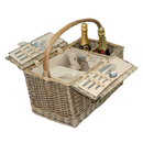 Antique Wash Lidded 2 Person Hamper | London Grocery