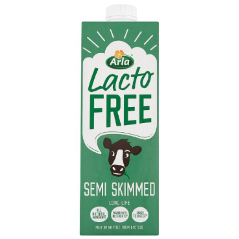 Arla Lactofree Long Life Semi Skimmed Milk 1L x 6 - London Grocery