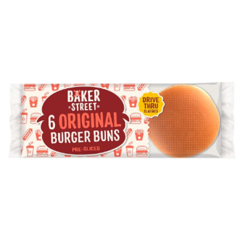 Baker Street 6 Original Burger Buns x Case of 8 - London Grocery