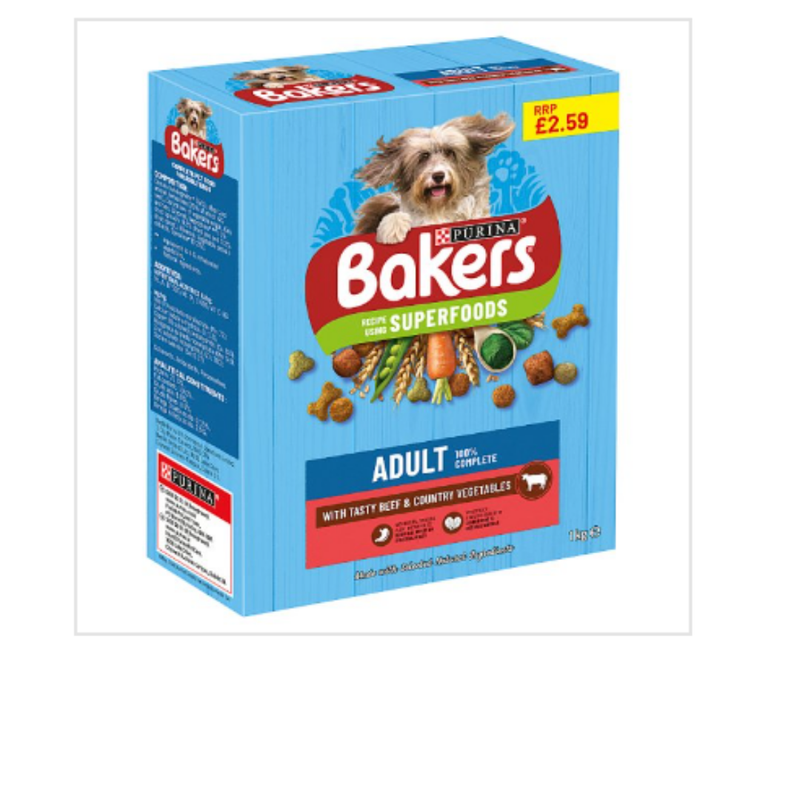 BAKERS Adult Beef with Vegetables Dry Dog Food 1kg x Case of 5 - London Grocery