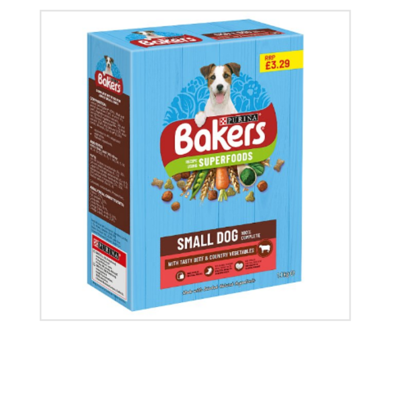 BAKERS Small Dog Beef with Vegetables Dry Dog Food 1.1kg x Case of 5 - London Grocery